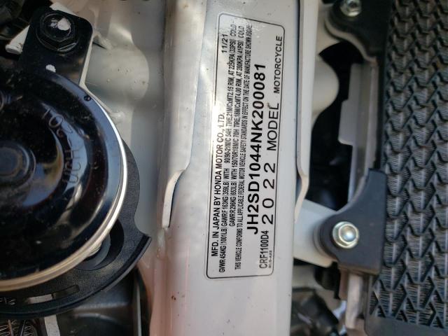2022 HONDA CRF1100 D4 JH2SD1044NK200081
