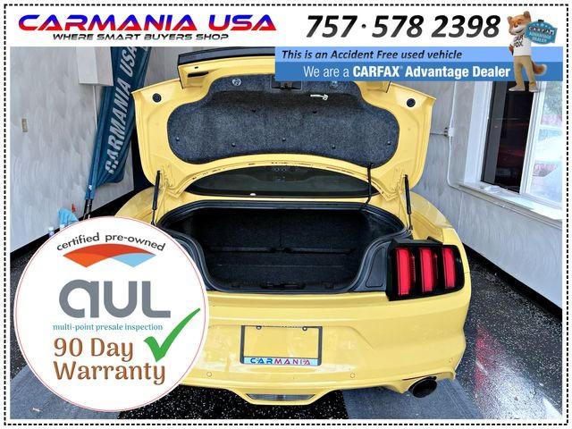 VIN: 1FA6P8TH2F5334893 Auction: COPART Lot: 62979522 Location: VA - HAMPTON 1FA6P8TH2F5334893 FORD MUSTANG 2015 YELLOW Photo 7