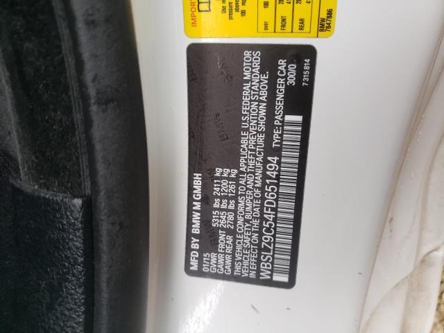 2015 BMW M6 WBSLZ9C54FD651494
