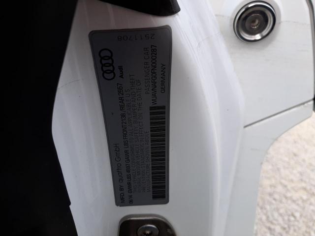 2015 AUDI R8 5.2 QUA WUAVNAFG0FN000287