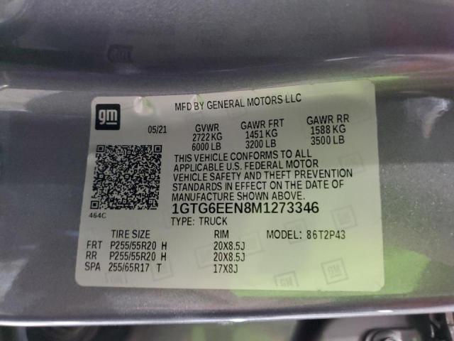 2021 GMC CANYON DEN 1GTG6EEN8M1273346