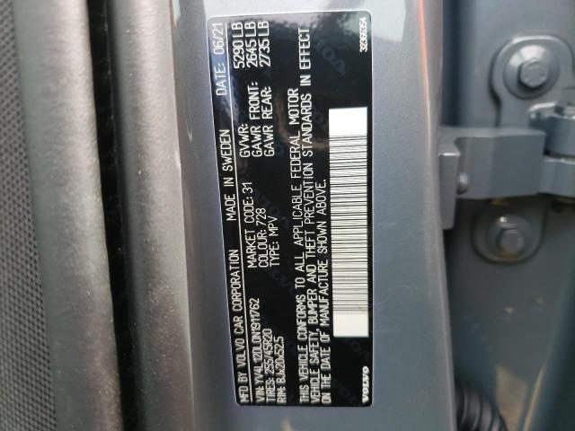 YV4L12DL0N1911762 Volvo XC60 B5 IN