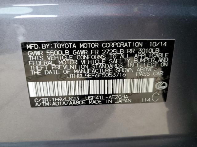 2015 LEXUS LS 460L JTHGL5EF6F5053716