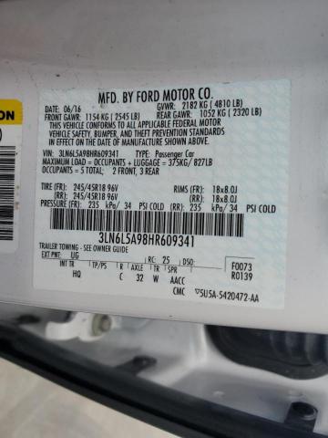 2017 LINCOLN MKZ PREMIE 3LN6L5A98HR609341