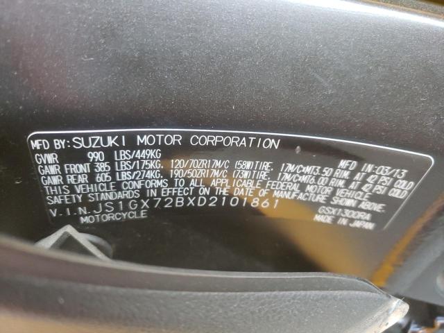 2013 SUZUKI GSX JS1GX72BXD2101861