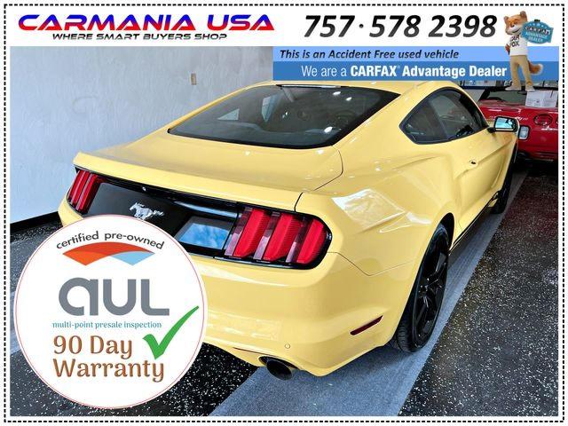 VIN: 1FA6P8TH2F5334893 Auction: COPART Lot: 62979522 Location: VA - HAMPTON 1FA6P8TH2F5334893 FORD MUSTANG 2015 YELLOW Photo 4