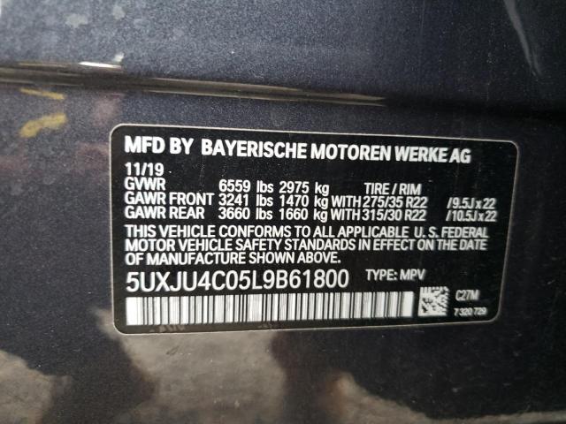 2020 BMW X5 M50I 5UXJU4C05L9B61800