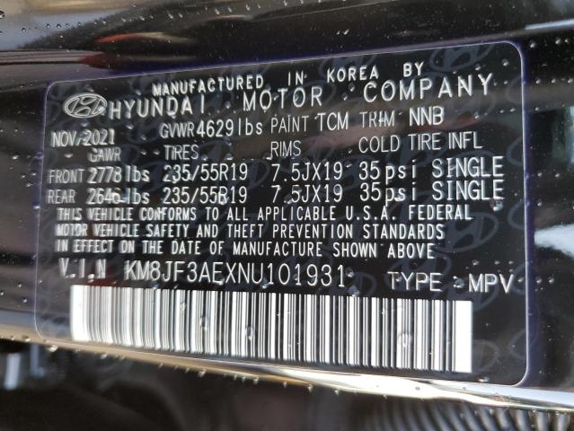 2022 HYUNDAI TUCSON N L KM8JF3AEXNU101931