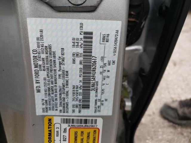 2018 LINCOLN MKZ PREMIE 3LN6L5A94JR620617