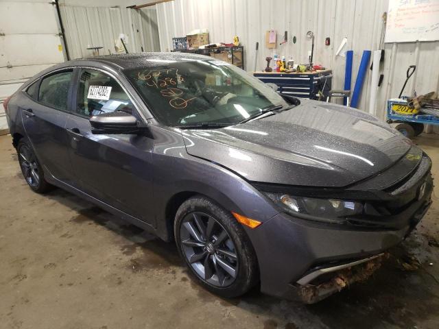 Salvage cars for sale from Copart Lyman, ME: 2021 Honda Civic EX