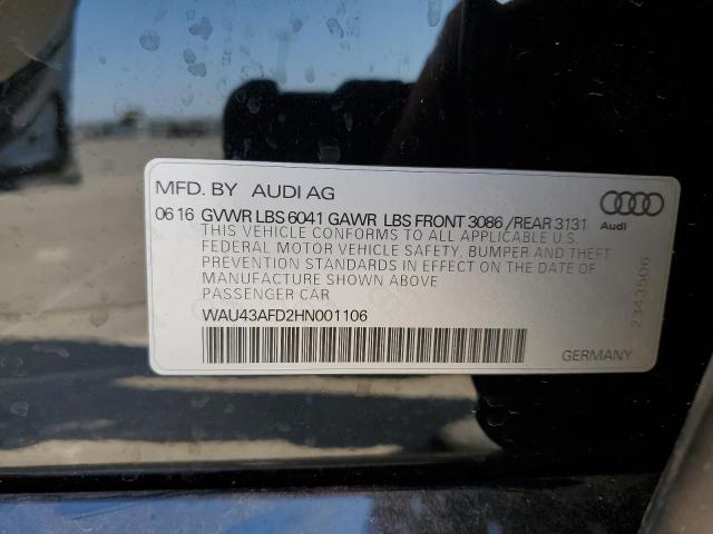 2017 AUDI A8 L QUATT - WAU43AFD2HN001106