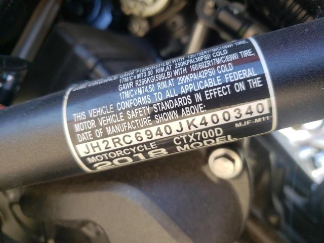 2018 HONDA CTX700 D JH2RC6940JK400340