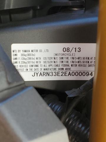 2014 YAMAHA FZ09 JYARN33E2EA000094