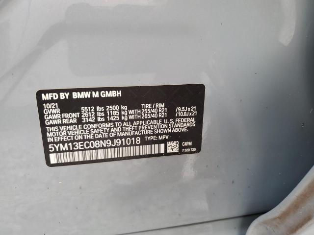 2022 BMW X3 M 5YM13EC08N9J91018