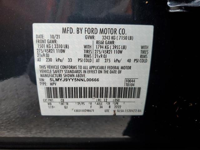2022 LINCOLN AVIATOR BL 5LMYJ9YY5NNL00666