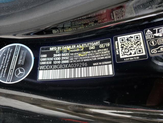 2019 MERCEDES-BENZ S 560 4MAT - WDDXJ8GB3KA039296