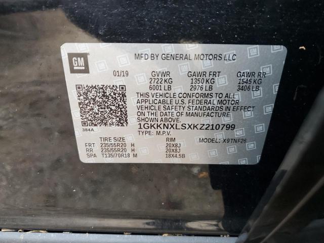 1GKKNXLSXKZ210799 GMC Acadia Denali