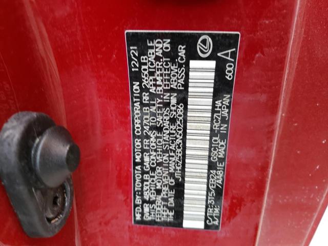 2022 LEXUS CT 200 H JTHGZ5BC3N5025086
