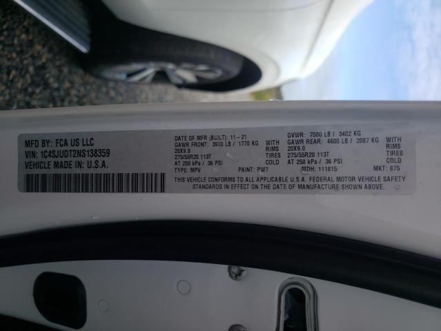 2022 JEEP WAGONEER S 1C4SJUDT2NS138359