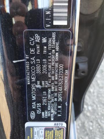 3KPFL4A78JE273300 KIA FORTE LX