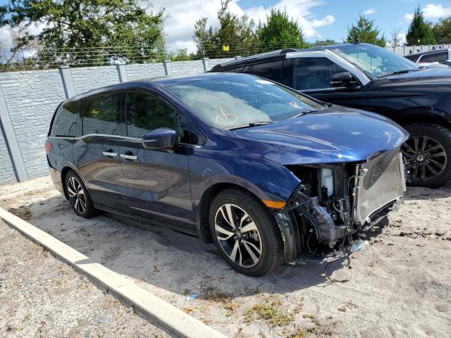 2020 Honda Odyssey Elite Синий vin: 5FNRL6H97LB000569