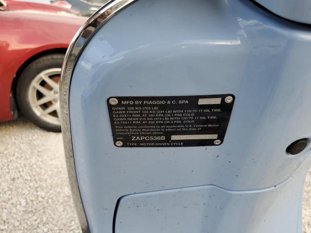 2018 VESPA PRIMAVERA ZAPC536B0J5102961