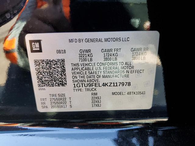 1GTU9FEL4KZ117978 GMC Sierra K1500 Denali