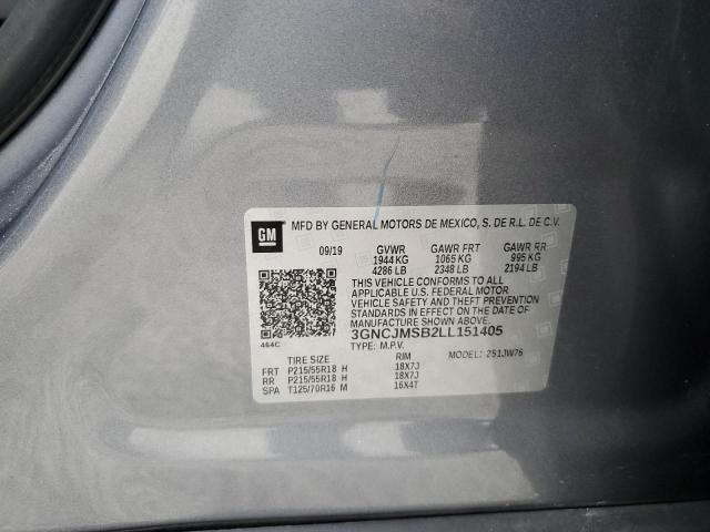 2020 CHEVROLET TRAX PREMI 3GNCJMSB2LL151405
