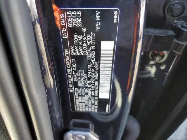 2019 VOLVO XC90 T8 IN YV4BR0CL1K1507133