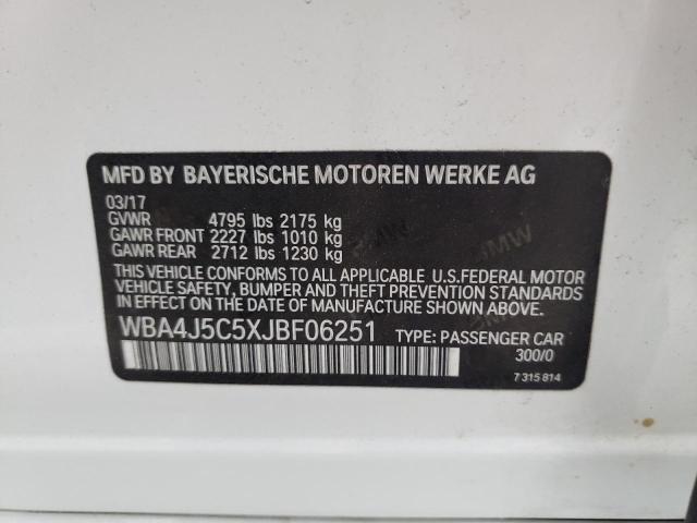 2018 BMW 440I GRAN WBA4J5C5XJBF06251