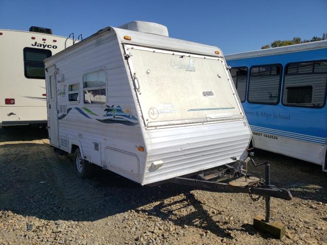Salvage trucks for sale at Chatham, VA auction: 2000 Caba Camper