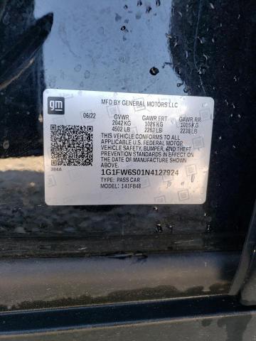 2022 CHEVROLET BOLT EV 1L 1G1FW6S01N4127924