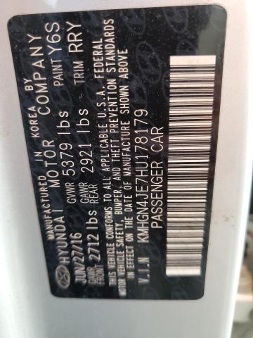 2017 HYUNDAI 150 KMHGN4JE7HU178179