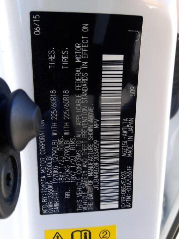 2015 LEXUS NX 200T JTJBARBZ8F2034929
