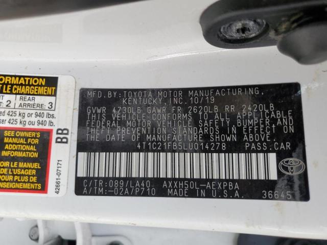 2020 TOYOTA AVALON LIM 4T1C21FB5LU014278
