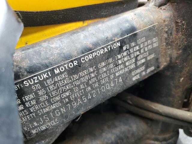 2005 SUZUKI KATANA JS1GN79A542100474
