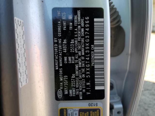 5XXGT4L39KG374966 KIA Optima Lx