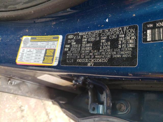 2019 KIA NIRO TOURI KNDCE3LC5K5356150