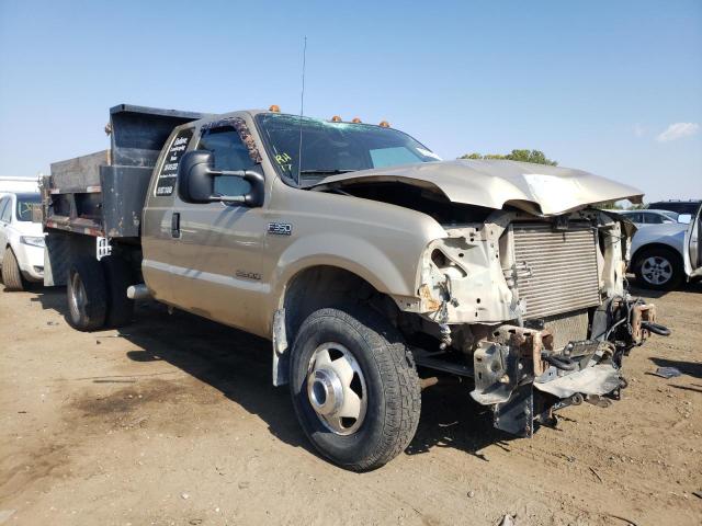 Salvage trucks for sale at Portland, MI auction: 2001 Ford F350 Super