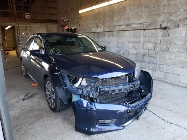 2014 Honda Accord Sport Синий vin: 1HGCR2F59EA245920
