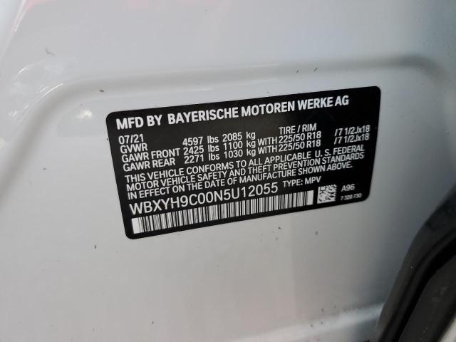 2022 BMW X2 SDRIVE2 WBXYH9C00N5U12055
