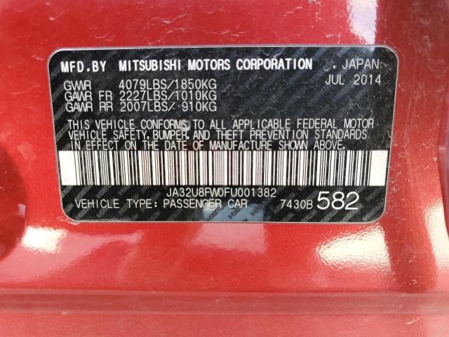 2015 MITSUBISHI LANCER GT JA32U8FW0FU001382