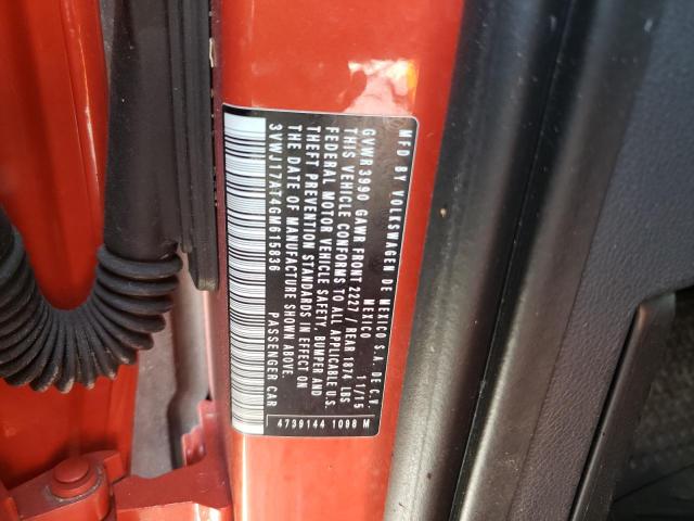 2016 VOLKSWAGEN BEETLE SE 3VWJ17AT4GM615836