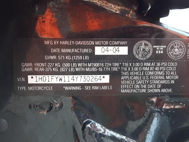 2004 HARLEY-DAVIDSON FLHRSI 1HD1FYW114Y730264