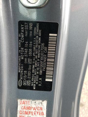 2019 HYUNDAI VELOSTER B - KMHTG6AFXKU017006
