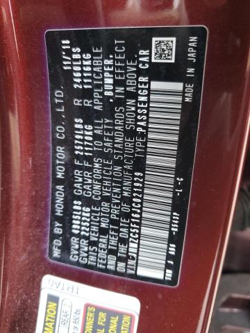 2018 HONDA CLARITY - JHMZC5F16JC021929