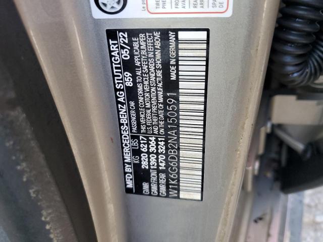 2022 MERCEDES-BENZ S 500 4MAT W1K6G6DB2NA150591