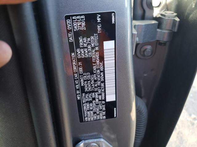 2020 VOLVO XC60 T6 MO YV4A22RK0L1557744