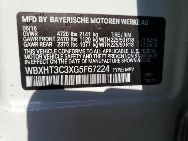 WBXHT3C3XG5F67224 BMW X1 Xdrive28i