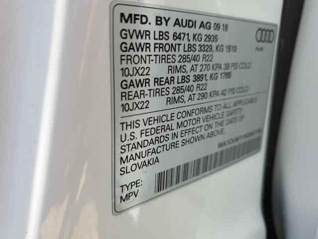 2019 AUDI Q8 PRESTIG WA1CVAF11KD007792